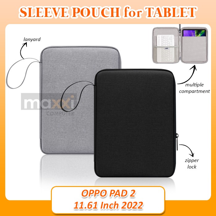 Jt Top Oppo Pad 2 Tablet 2023 Sleeve Pouch Bag Sarung Tas Case Casing Cover
