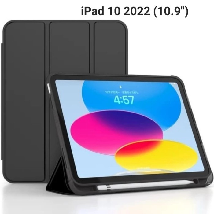 Jt Top Case Flip Smart Cover Slot Pen Ipad 10 2022 10.9 Inci