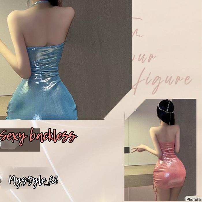 Night Party Dress Glossy Clubbing Dress 5833 Lingerie Pesta Best Seller