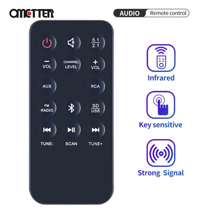 Remote Control RI0004 For Logitech LOGI Z607 Z606 Bluetooth 5.1