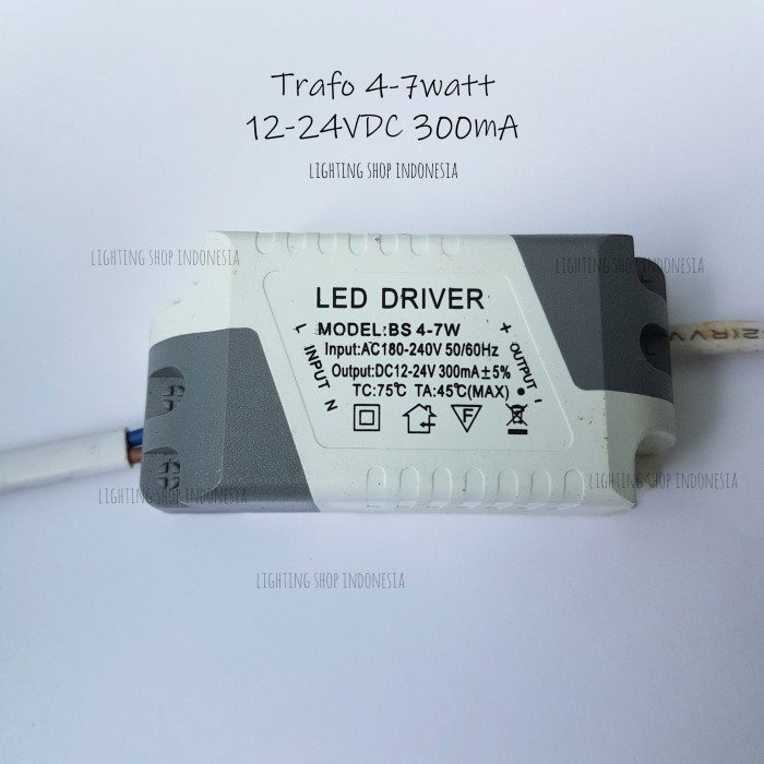 Light Star Id Lampu mata chip cob led 5watt trafo driver 12-24 VDC 300mA sparepart