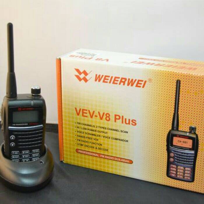 HT- HANDY TALKY WEIRWEI VEV-V8 PLUS VHF/UHF BERKUALITAS BAGUS BERKUALITAS