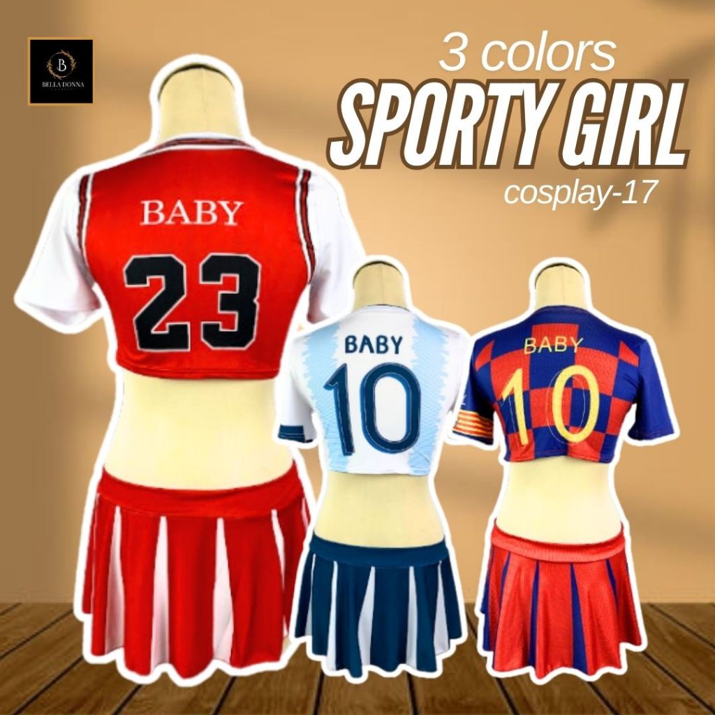 {{ belladonna_id [COD] Baju Tidur Wanita Dewasa Lingerie COSPLAY-17 SPORTY GIRL All Size Sexy Anggun