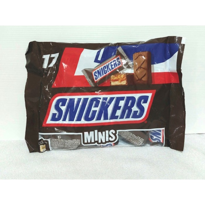 

Coklat Snickers Minis Chocolate Bar Travel Edition Isi 17 Pcs 333 Gram