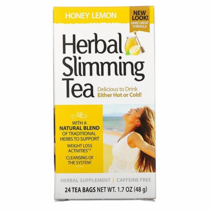 

21St Century Herbal Slimming Tea Honey Lemon 24 X 2 Gram