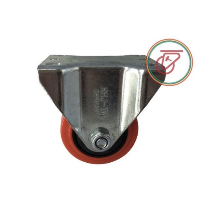 

Roda Caster Troli Trolly Pu Merah 5 Inch Mati ( Fixed ) Rhj