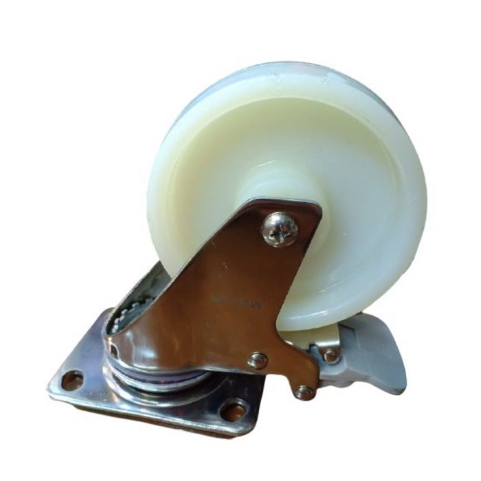 

Roda Caster Troli Trolly Nylon Putih Nilon 3 Inch Rem Muller Stainless