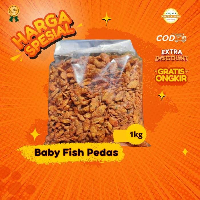 

BABY FISH IKAN CRISPY 1 KG Cemilan Pedas Food Snack Keripik Kripik