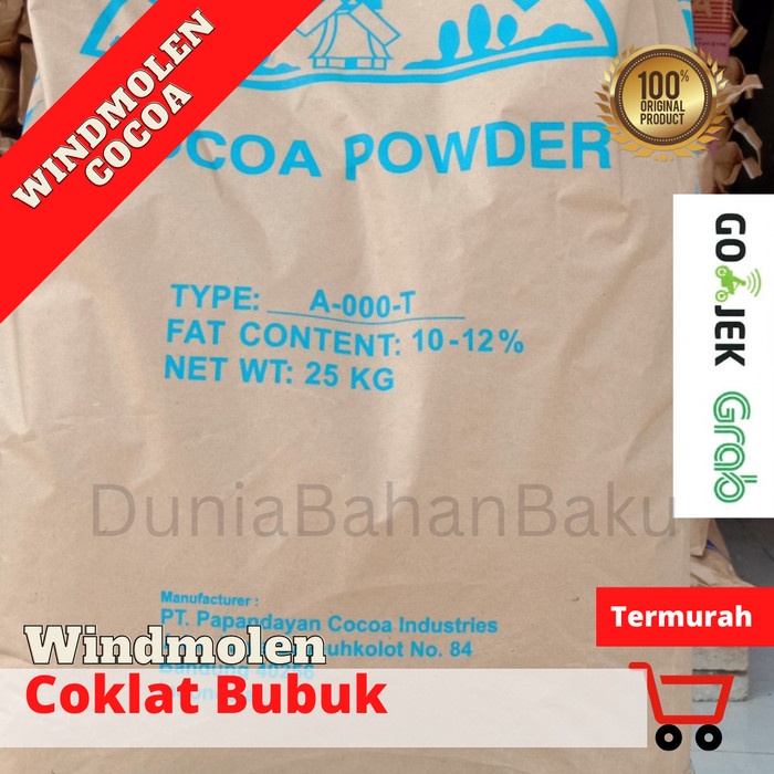 

COKLAT BUBUK WINDMOLEN COCOA POWDER 1KG ASLI 100% Kemasan ALU