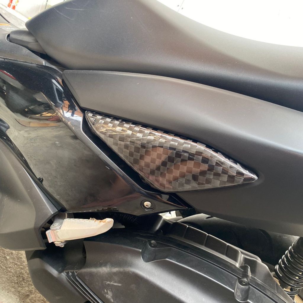 Cover body hitam new nmax carbon kevlar asli