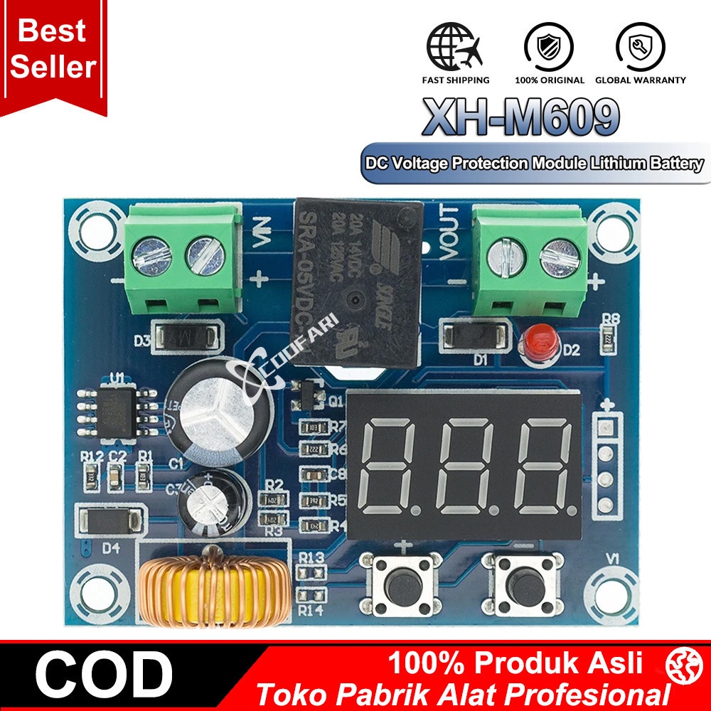 XH-M609 XH M609 LOW VOLTAGE DISCONNECT LVD 12-36V DC XHM609 DISCHARGE D3V