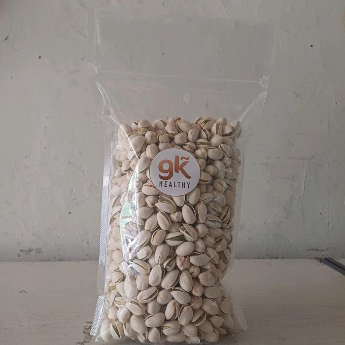 

Kacang Pistachios Panggang Rasa Asin - Camilan Sehat - Hijau
