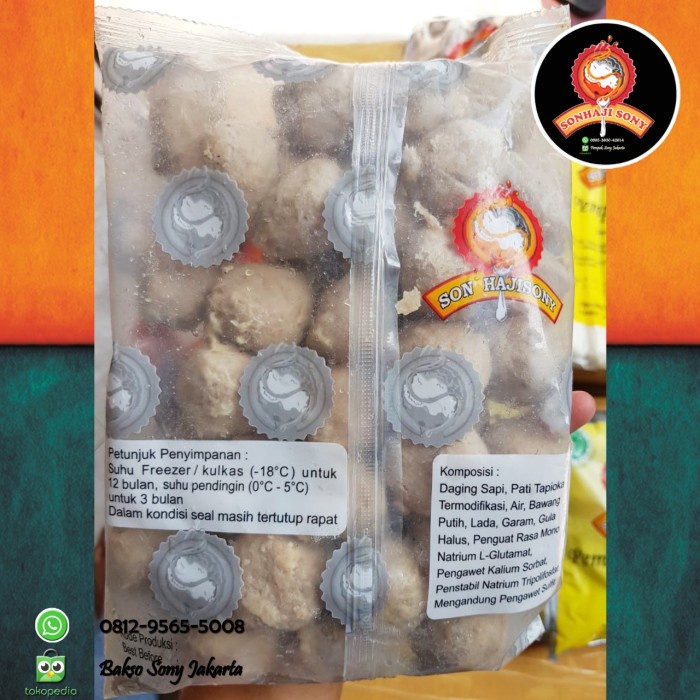 

Promo Terbatas Bakso Sony Sapi Besar + Bumbu Aman