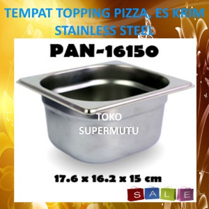 {{ Wadah Murah Taruh Es Krim Food Pan-16150 Stainless Ready }}