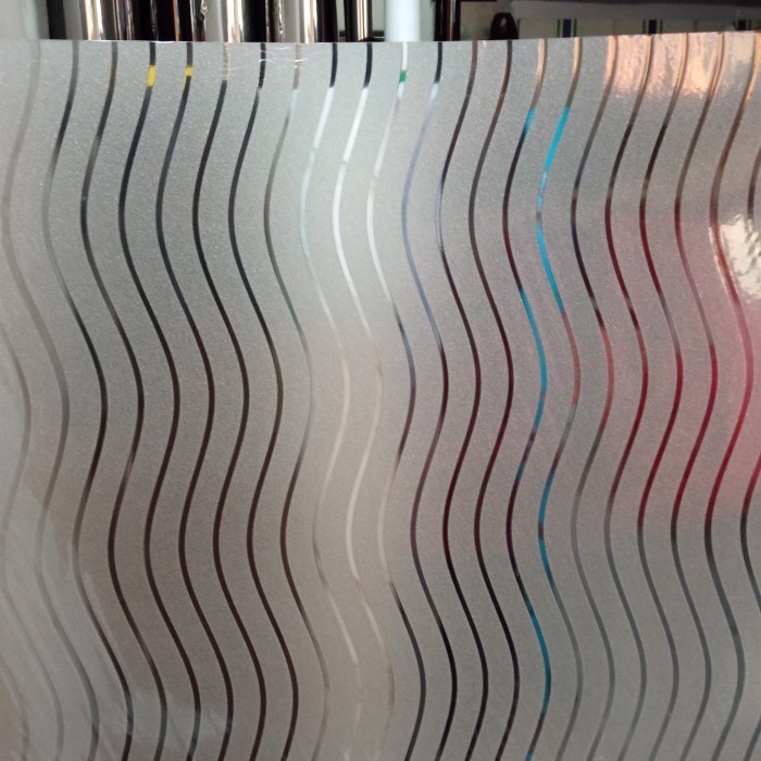 (BestSeller) stiker kaca motif garis garis/sticker sandblast garis garis