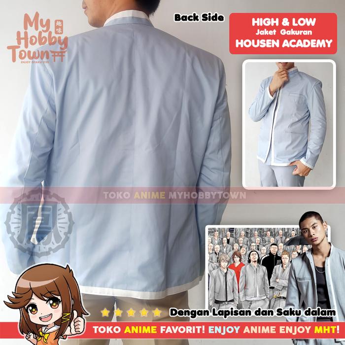 Blazer Jaket Anime Gakuran Crows Zero Worst Housen Academy Cosplay Terlaris