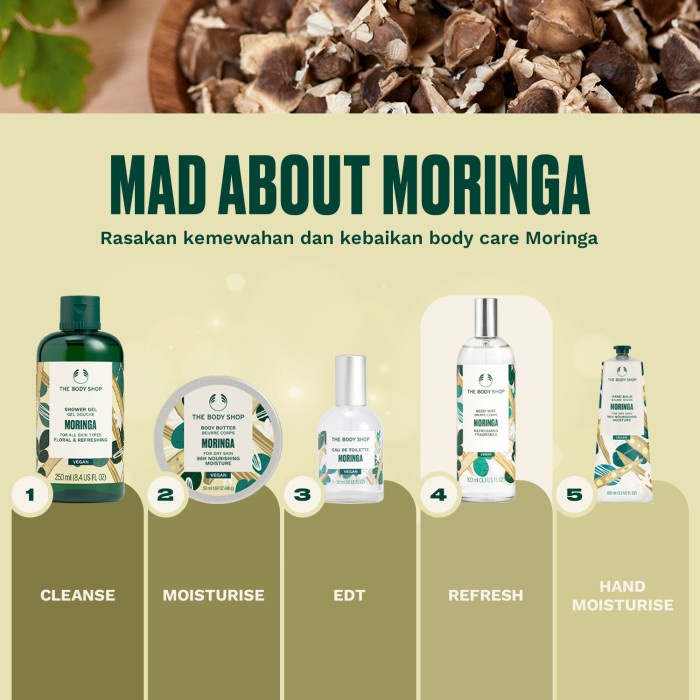 [BestSeller] The Body Shop New Moringa Body Mist 100ml