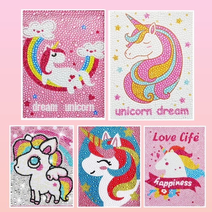 [BestSeller] DIY DIAMOND PAINTING KIDS CRAFT ACTIVITY UNICORN LOVER