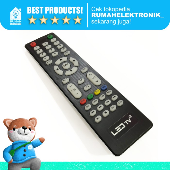 Remote TV LED murah IKEDO / ANIMAX (hanya remotenya saja)