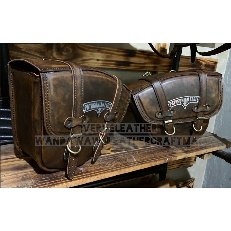 benelli patagonian eagle , PE 250 , keeway , evo 200, sidebag kulit