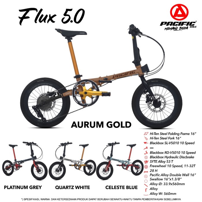 Hemat Sepeda Lipat Pacific Flux 5.0 16" Folding Bike Murah