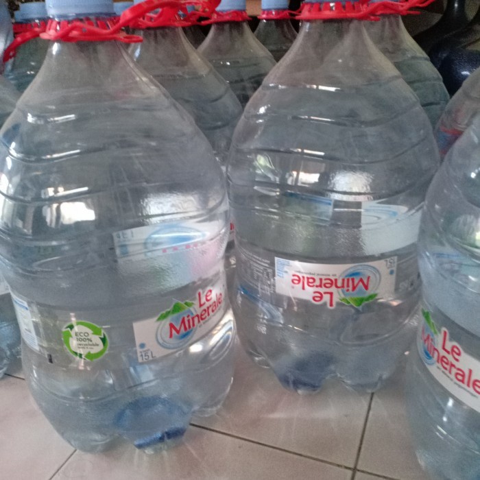 

(BestSeller) air galon le minerale 15 liter [Khusus Gojek-GRAB]