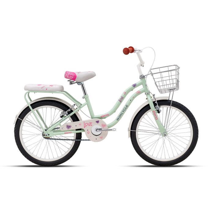 Sepeda Anak Mini WIMCYCLE 20 Inch ELENA Sepeda Anak Keranjang Perempuan Kode 399