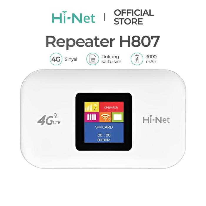 Hinet H807/H806/H806Pro Router Wifi Seluler 4G Berwarna Daya Tahan Lama 10 Koneksi