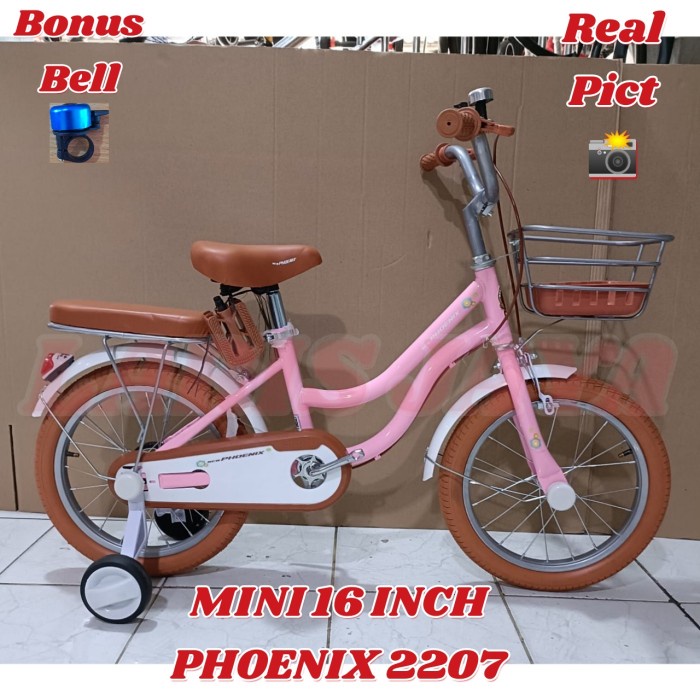 Sepeda anak perempuan NEW PHOENIX NP 2207 city bike ukuran 16 inch SEPEDA ANAK MINI 16 INCH , sepeda