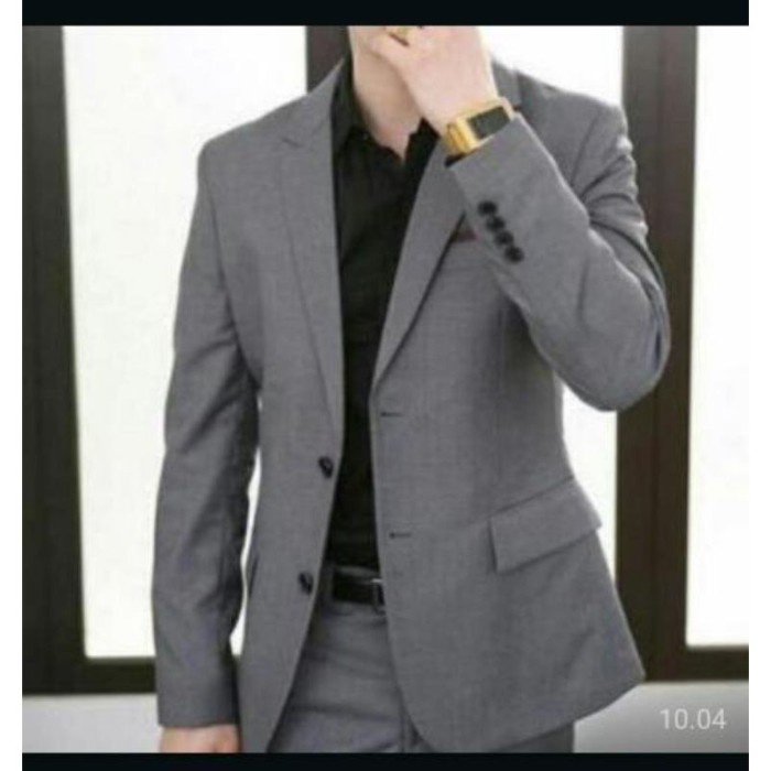 Jas Pria Abu Tua Jumbo size ,XL,XXL,XXXL,XXXXL TERMURAH