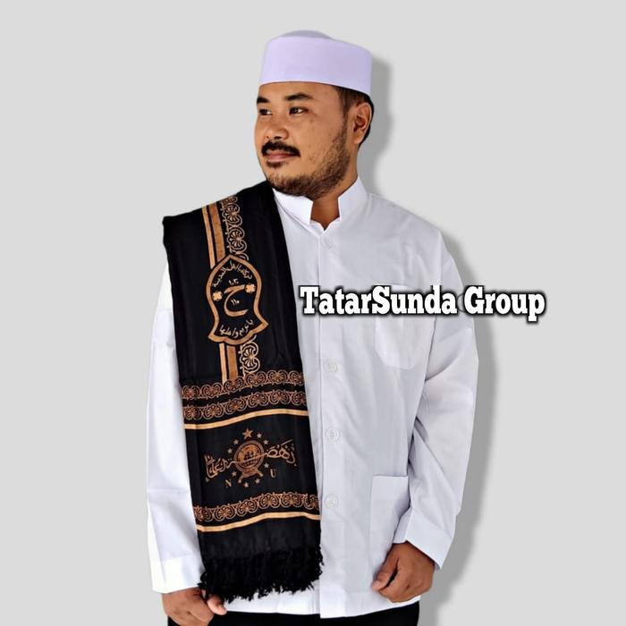 New Cod Serban Nu Batik Kasmiri Serban Panjang Serban Arabian Pria Wanita Motif Logo Printing Lembut