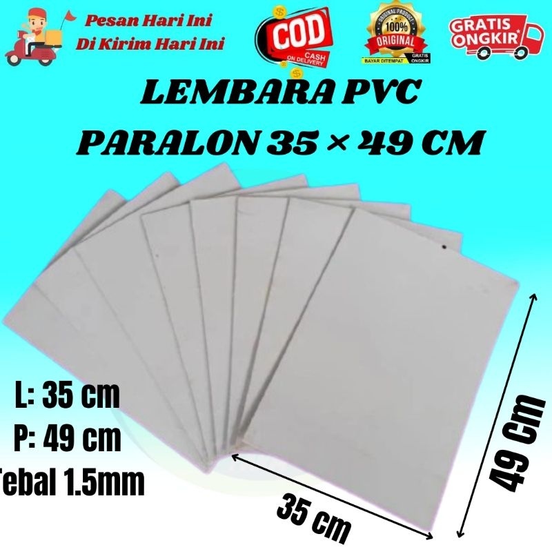 Pipa Lembaran PVC Lembaran Pipa paralon Lembaran Ukuran 3549 cm Tebal 1.5 cm Untuk Bahan Miniatur
