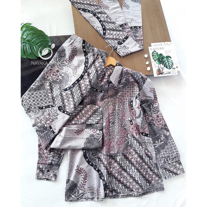 New Nayanika Batik / Rok Batik Azkia / Kemeja Dewasa Pria Modern / Rok Span Free Selendang / Rok