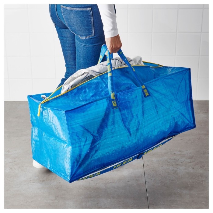 Nevarastore- Tas Barang Jumbo Ada Resleting Mudah Dibawa Tas Belanja Plastik 1K34