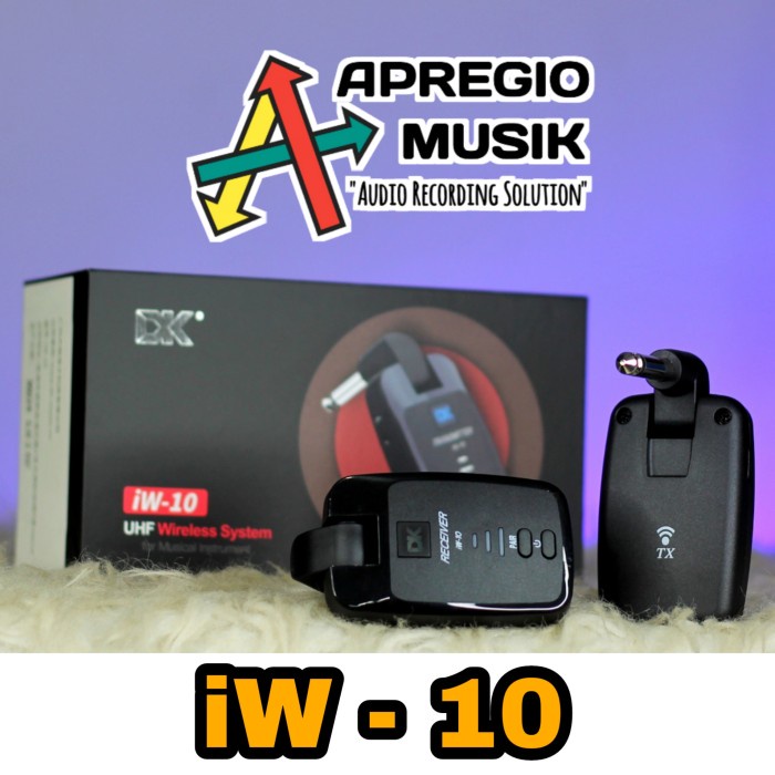 DK iw-10 iw 10 iw10 UHF Transmiter instrument wireless jack guitar