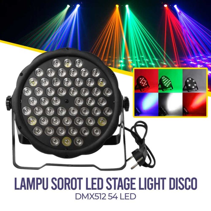 Lampu Panggung LED Par 54 Mata ParLED Rgb