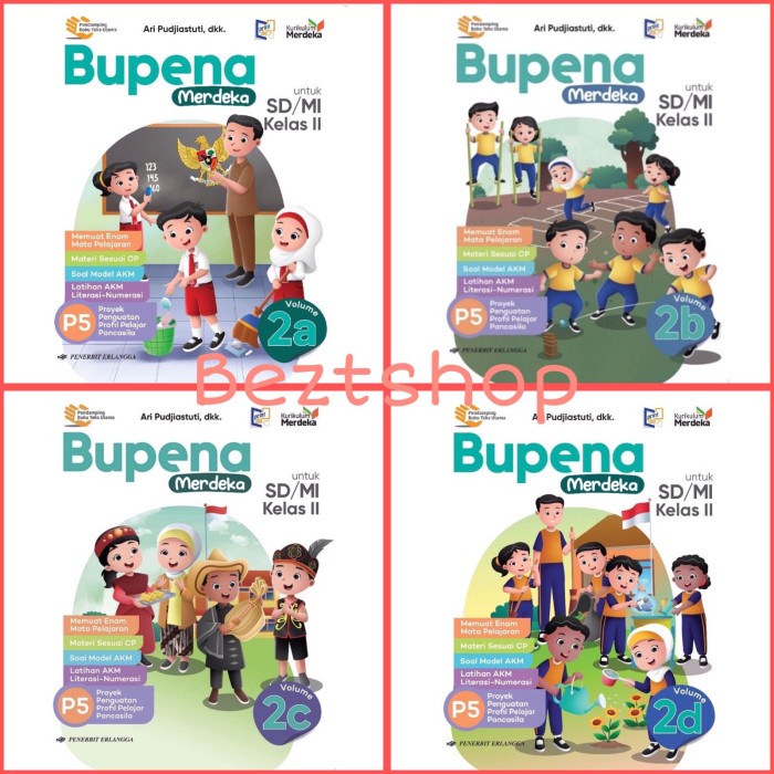 

terbaru !!! buku paket bupena kelas 2 sd/mi kurikulum merdeka - erlangga ready