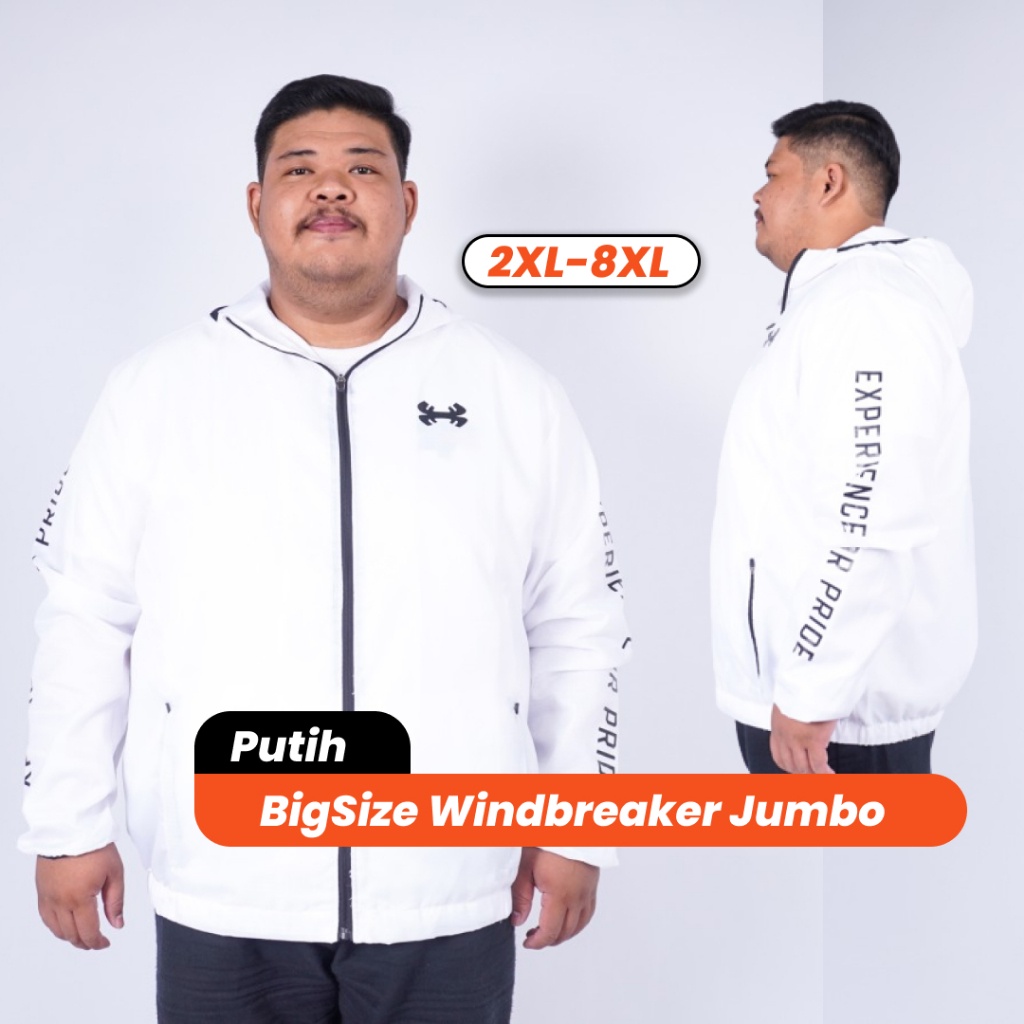 Highest Original Jaket Windbreaker Pria Parasut Taslan Waterproof Outdoor Big Size Ukuran 2XL 3XL