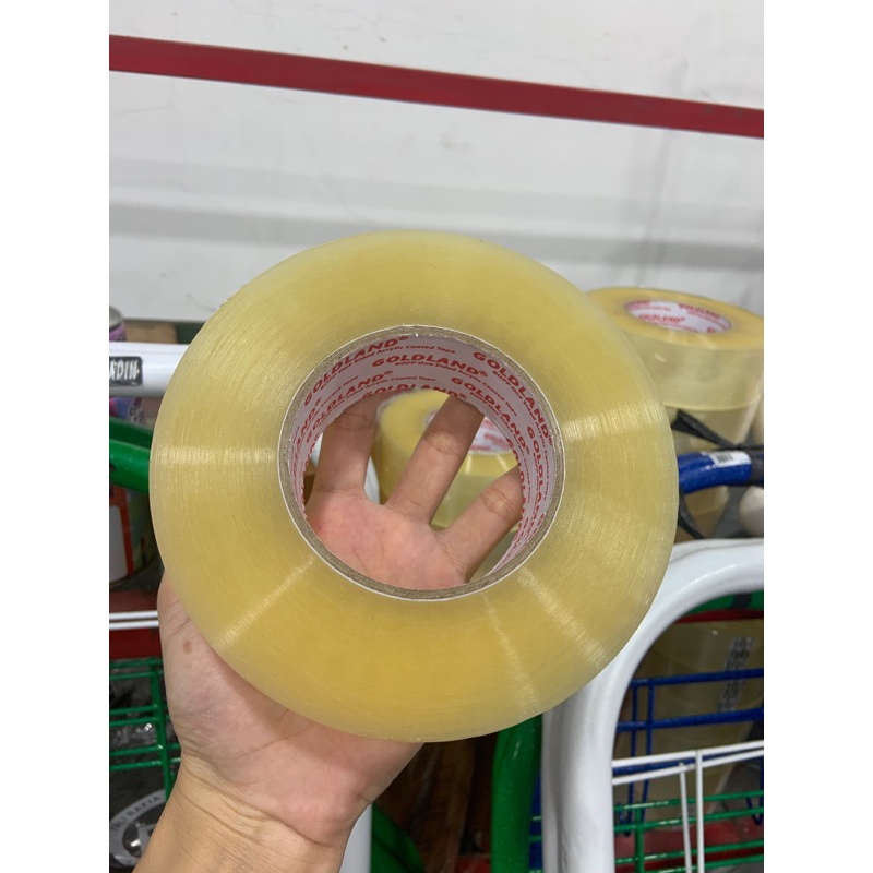 

Lakban Gold Land Tape 45mm x 300 Yard Coklat/Bening