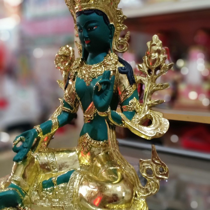 PATUNG DEWI TARA HIJAU GREEN TARA