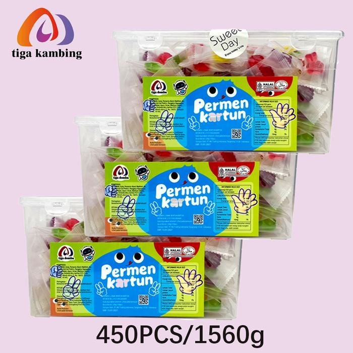 

terbaru !!! ramadan ekstra seru150pcs/box permen lunak bentuk kartun 520g rasa apel stroberi anggur