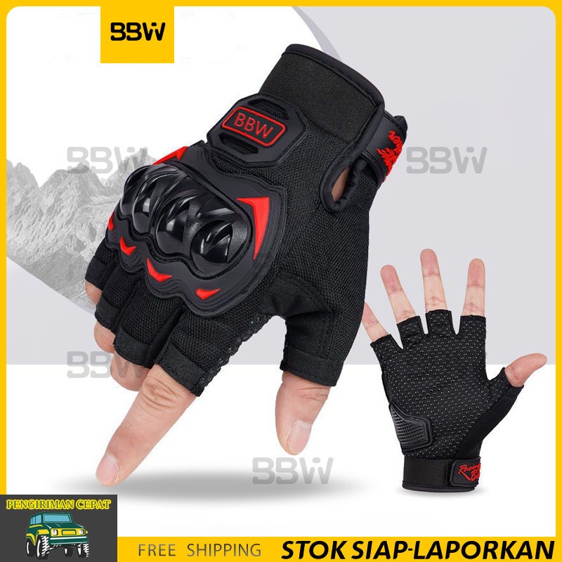 BBW Sarung Tangan Motor Full Finger Design Waterproof Sarung Tangan Motor Full Finger Riding Tribe /