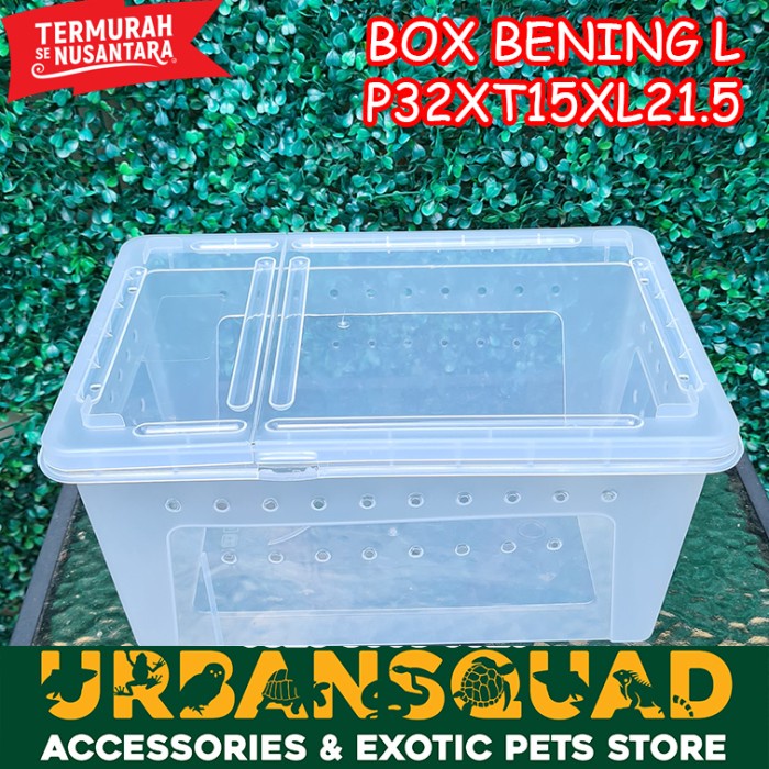JTTOP" BOX BENING L 32X15X21.5 KANDANG PACMAN ULAR BALL PHYTON RETIC KADAL
