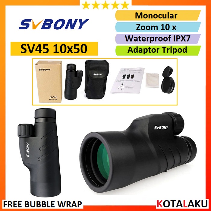 HARGA DISKON Teleskop Telescope Teropong Monocular Monokular SVBony SV45 10x50