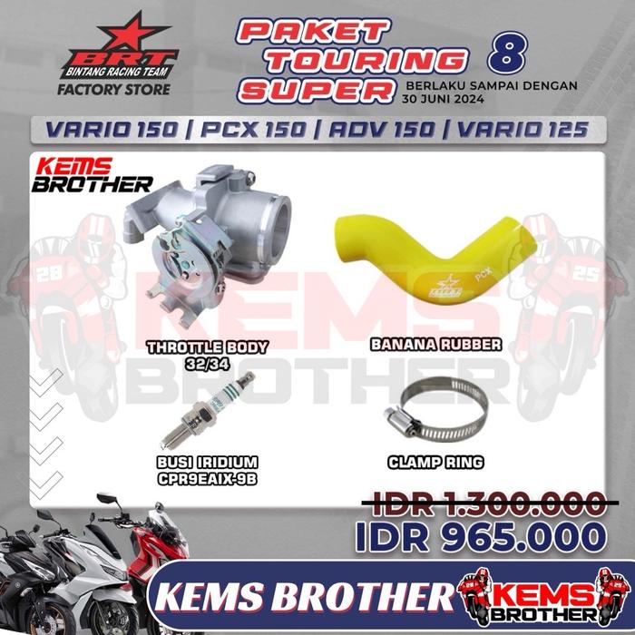 Throttle Body TB Honda Vario 150, PCX 150, ADV 150, Vario 125 - 100% Original BRT, Tersedia 32mm,