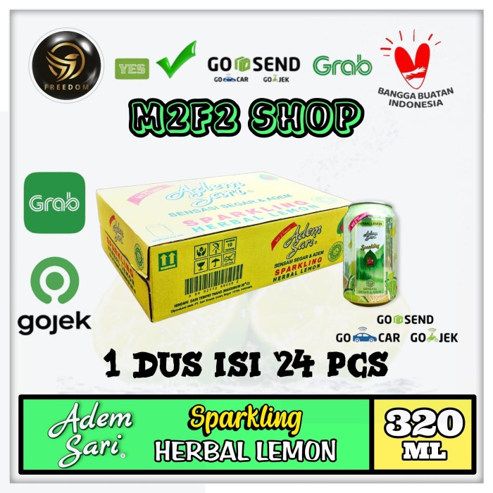 

Adem Sari Sparkling Herbal Lemon Kaleng - 320 ml Karton (Gosend/Grab)