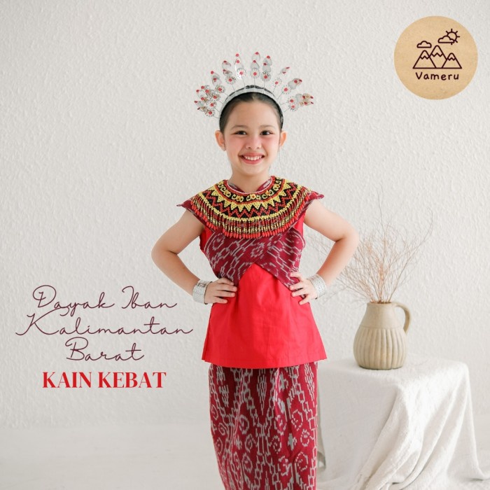 BAJU ADAT ANAK DAYAK IBAN KALIMANTAN BARAT