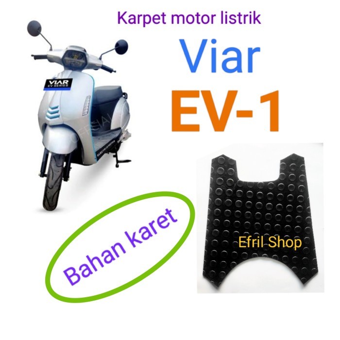 Karpet sepeda motor listrik VIAR EV1 VIAR EV 1 Bahan karet