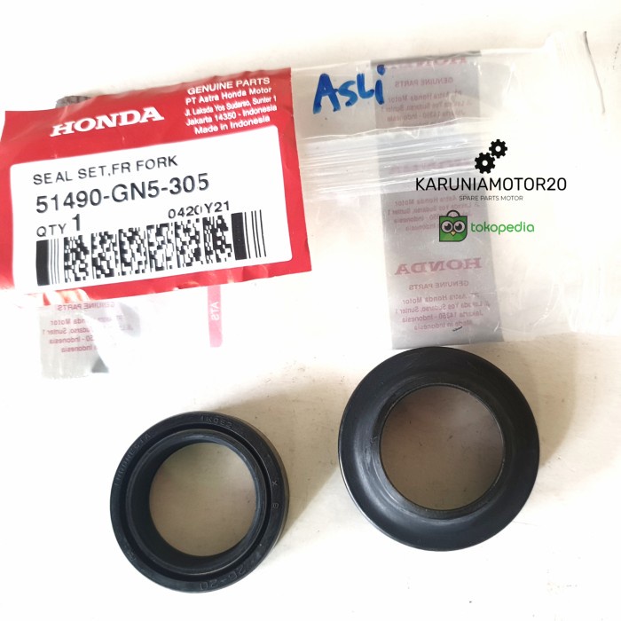Seal Shock Dust Debu Supra/Grand/Beat/Vario Original AHM 51490-GN5-305