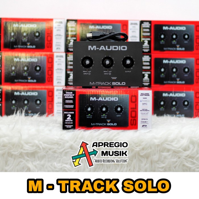 Soundcard Maudio Mtrack Solo M-Audio M-Track Solo Apregio Musik